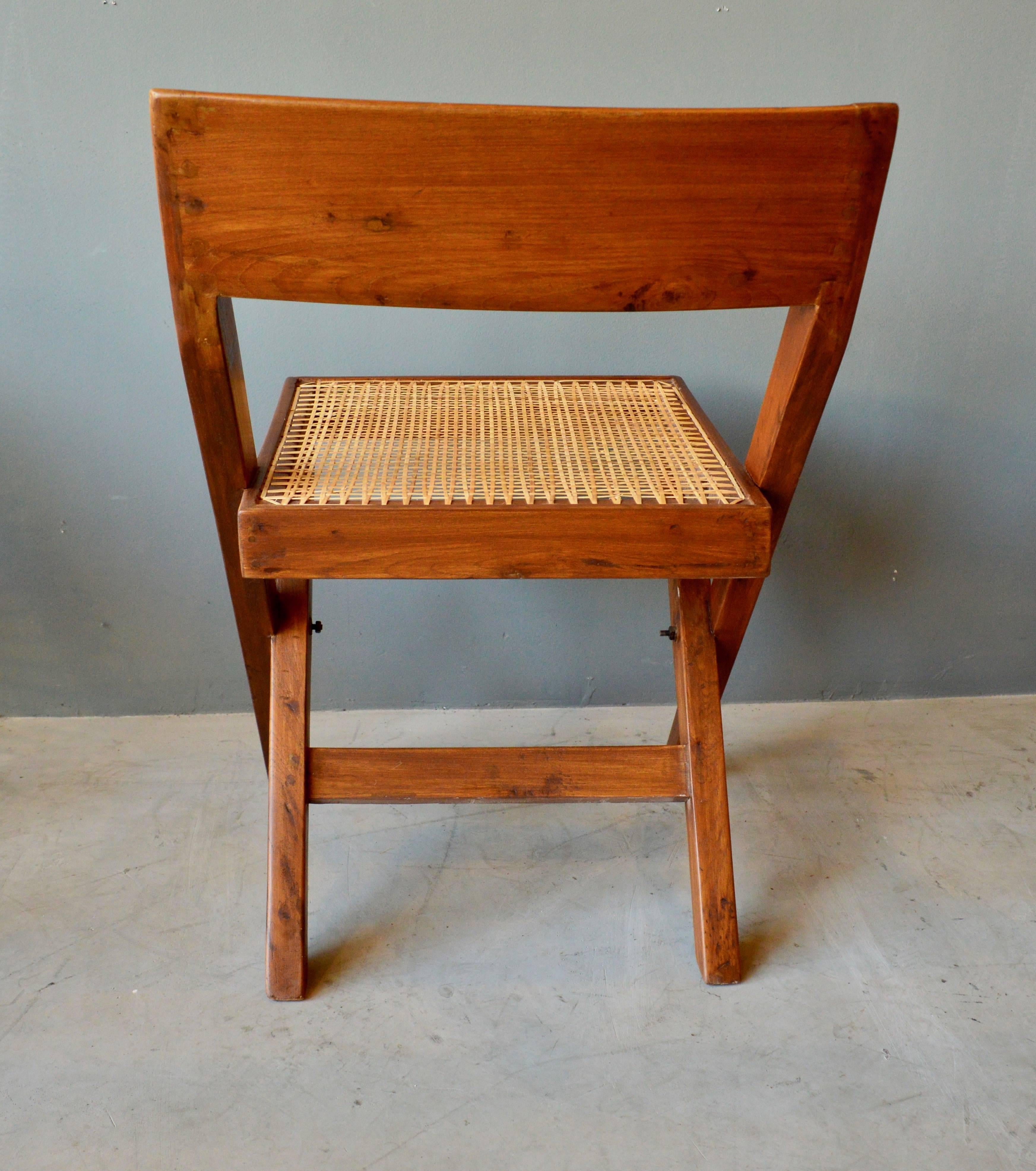Mid-20th Century Pierre Jeanneret Library Chair