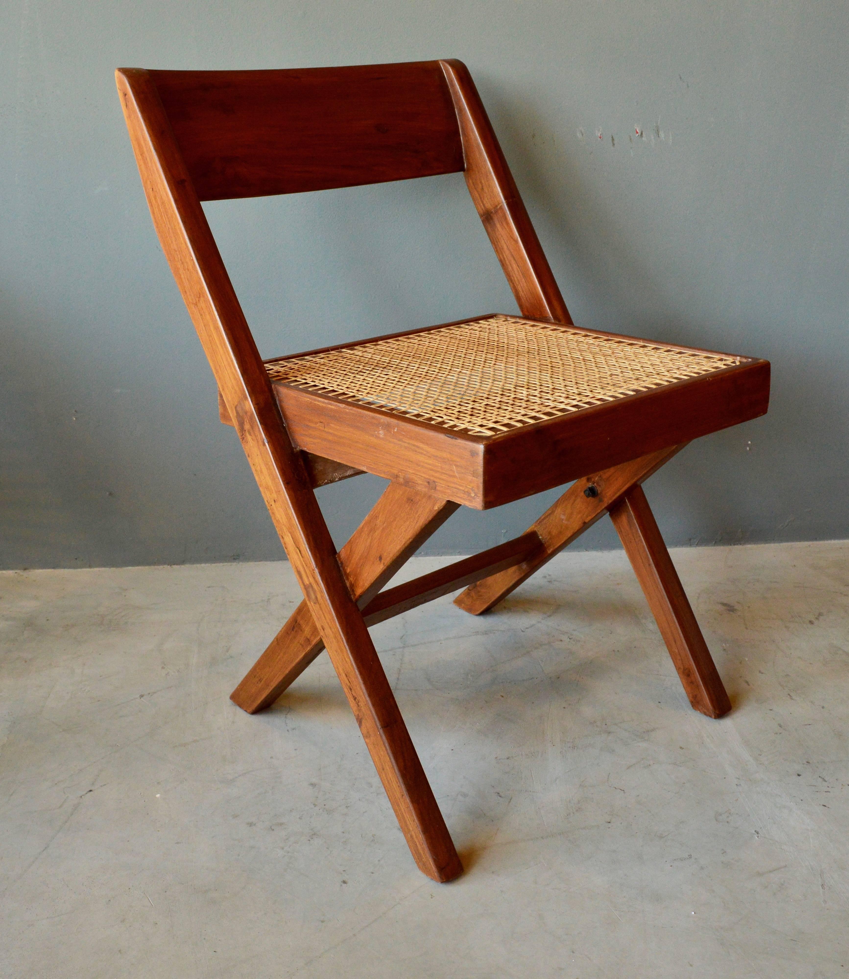 Cane Pierre Jeanneret Library Chair