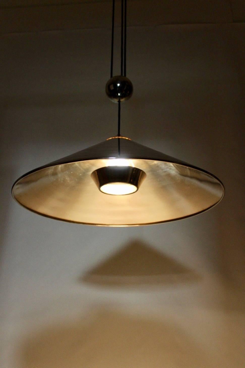 German Florian Schulz Counter-Balance Pendant in Polished Nickel