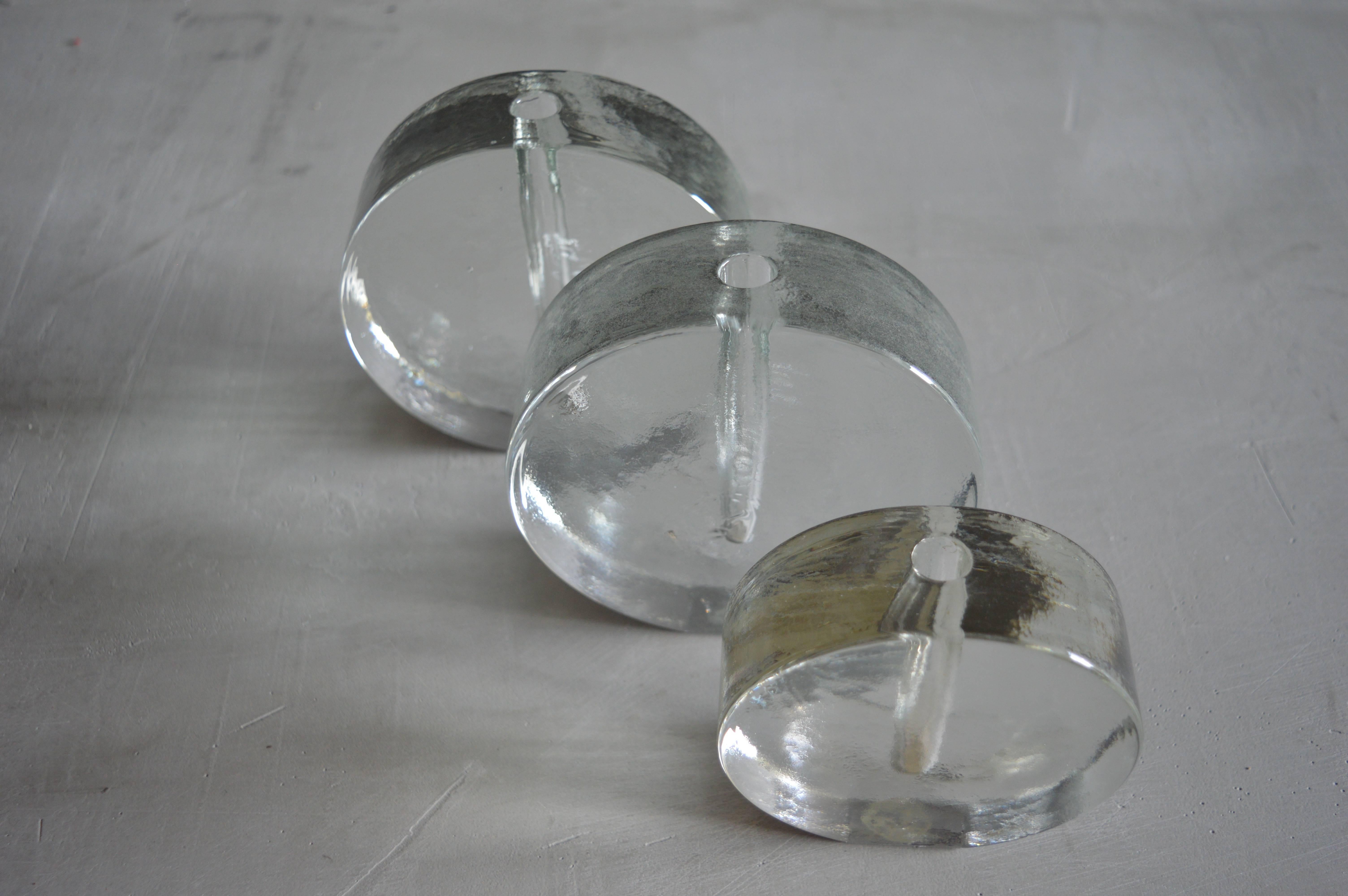 German Set of Three Bud Vases by Walther For Sale