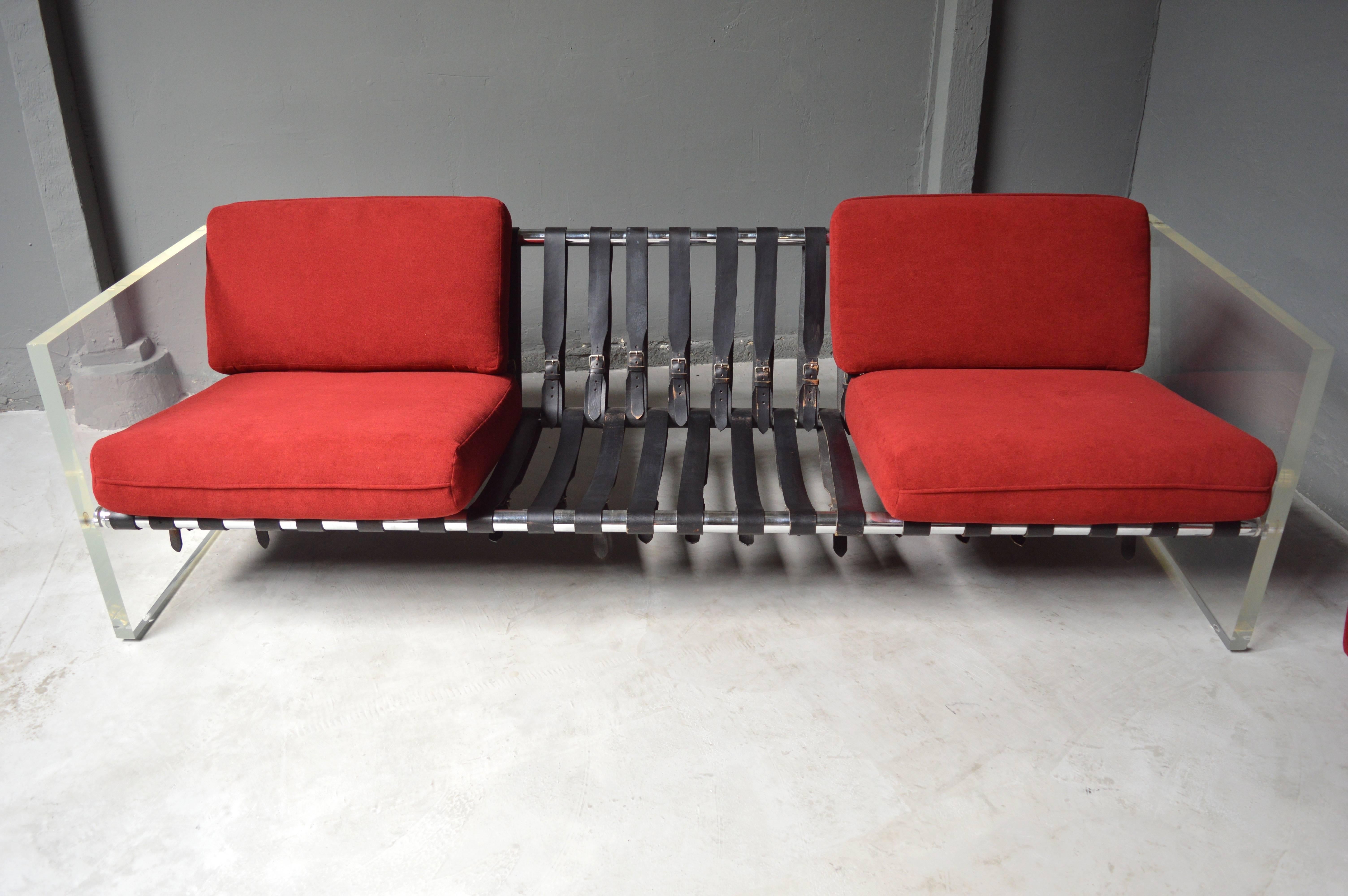 Selig Lucite Sofa In Good Condition In Los Angeles, CA