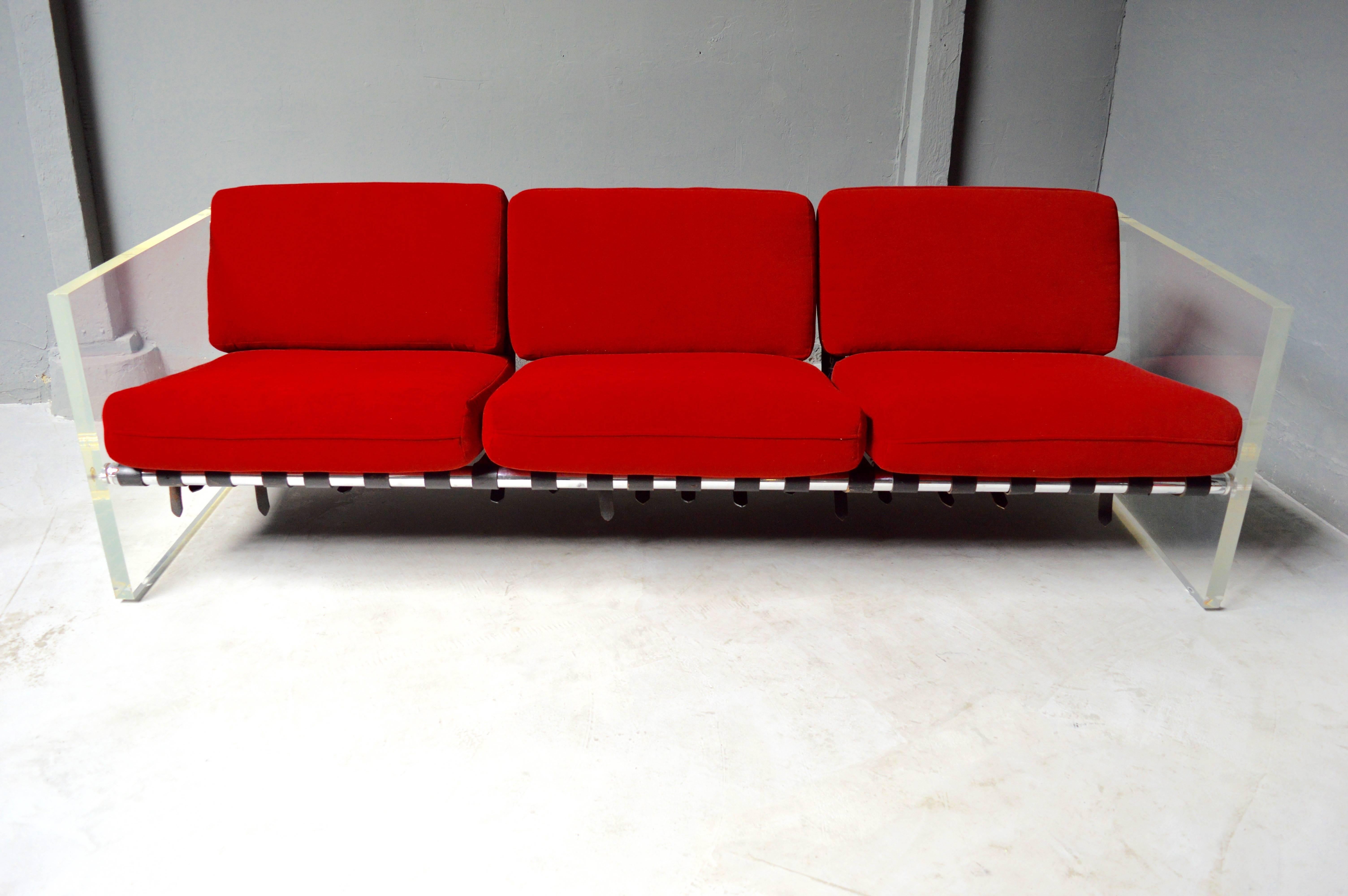 American Selig Lucite Sofa