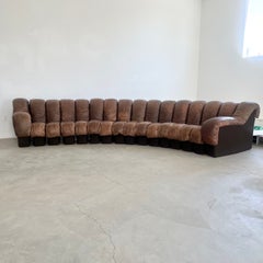 De Sede DS-600 Non-Stop Leather Sofa with 16 Elements, 1980s Switzerland