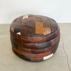 De Sede Multicolor Patchwork Ottoman, 1970s Switzerland