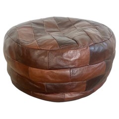De Sede Brown Patchwork Ottoman, 1970s Switzerland