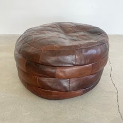 De Sede Brown Patchwork Ottoman, 1970s Switzerland