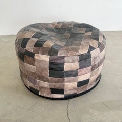 De Sede Multicolor Patchwork Ottoman, 1970s Switzerland