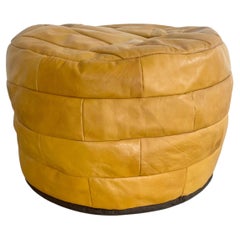 De Sede Yellow Patchwork Ottoman, 1970s Switzerland