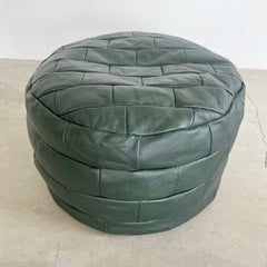 De Sede Green Patchwork Ottoman, 1970s Switzerland