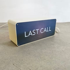 "Happy Hour" and "Last Call" Illuminated Sign, 1970s USA