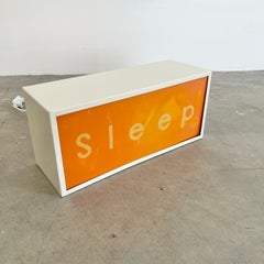 "Party" and "Sleep" Illuminated Sign, 2000's USA