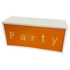 "Party" and "Sleep" Illuminated Sign, 2000's USA