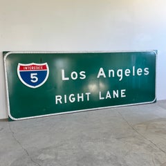 Riesiges Autobahnschild „Los Angeles“, 1966, USA