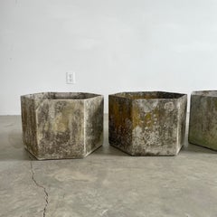 Set of 6 Hexagonal Fiber-Cement Planters, 1960s Canada
