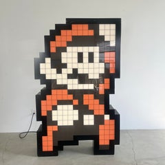 Monumental Illuminated Mario Sculpture, 2000's USA