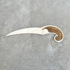 Ravinet d'Enfert Feather Letter Opener, 1960s France