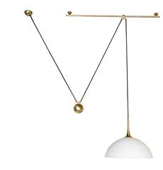 Florian Schulz Counter Balance Light with Brass Rod