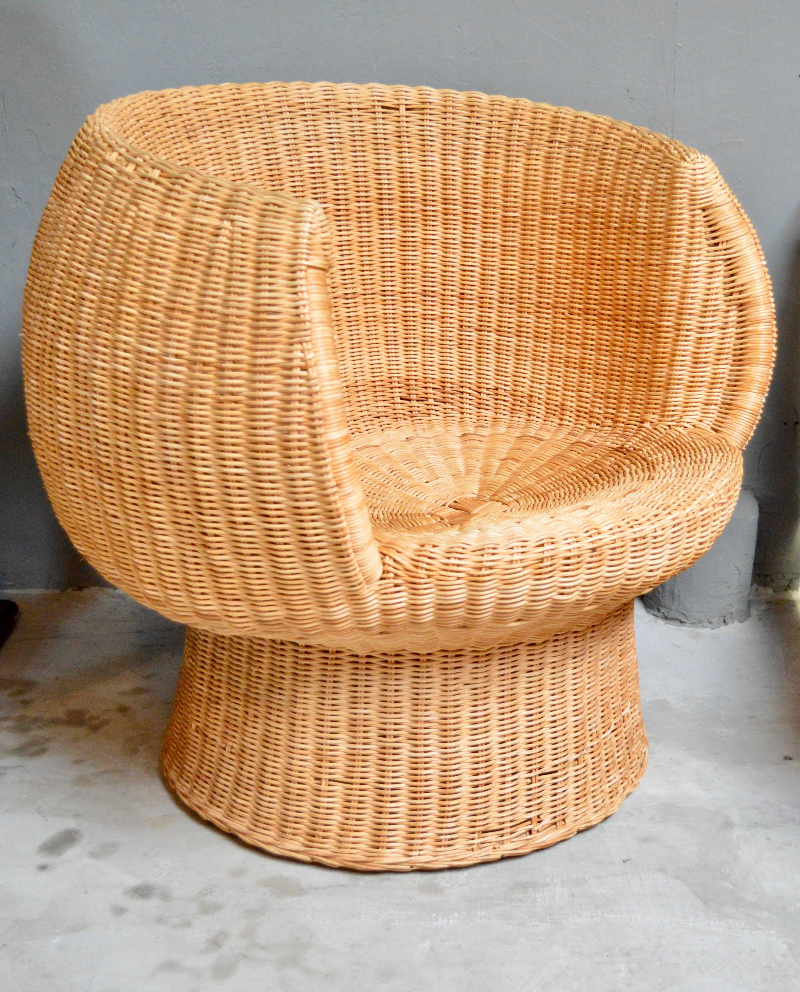 Sculptural Wicker Chair 1