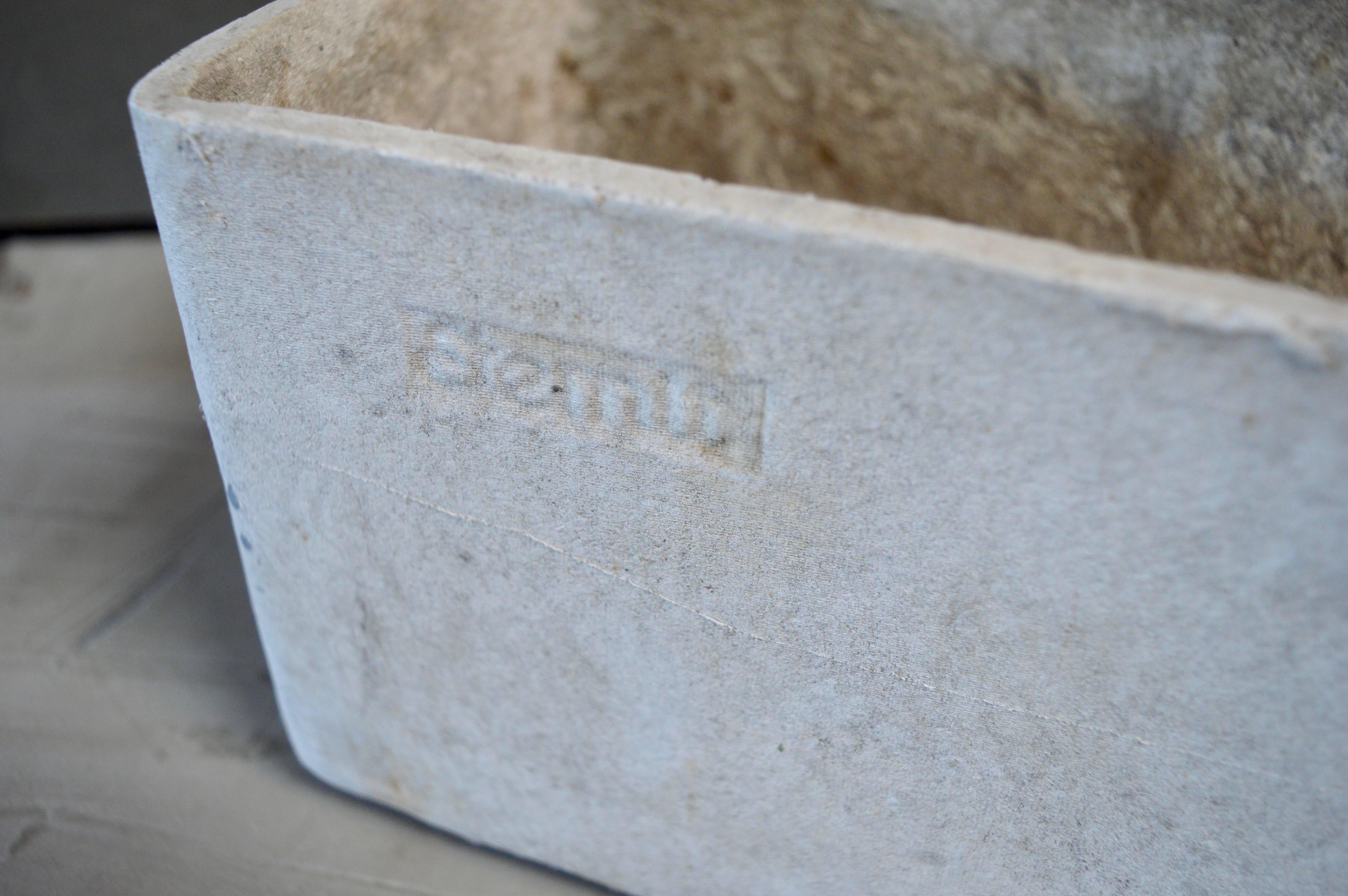 Mid-20th Century Willy Guhl Rectangular Cement Planter for Eternit