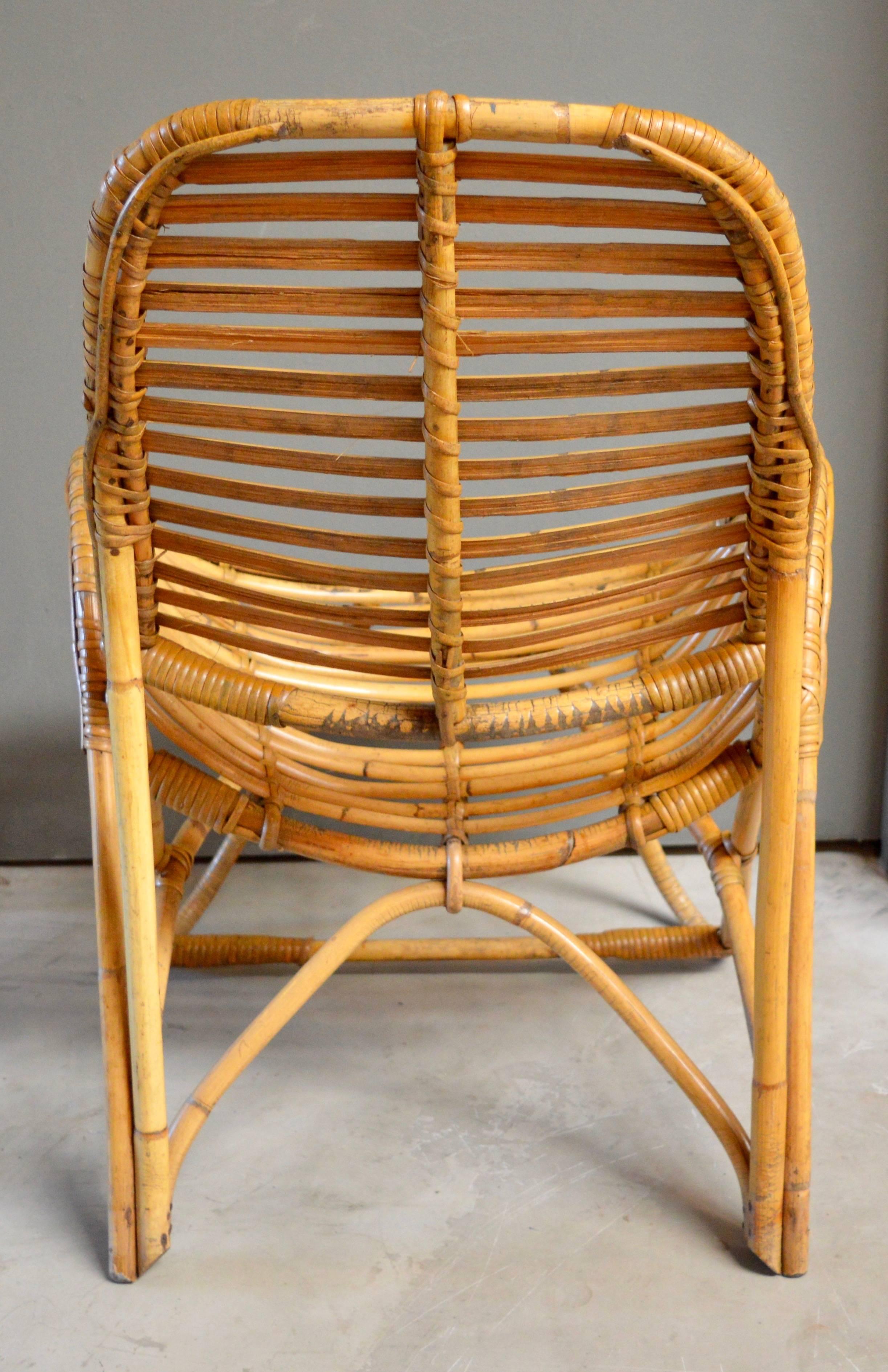 french rattan chair
