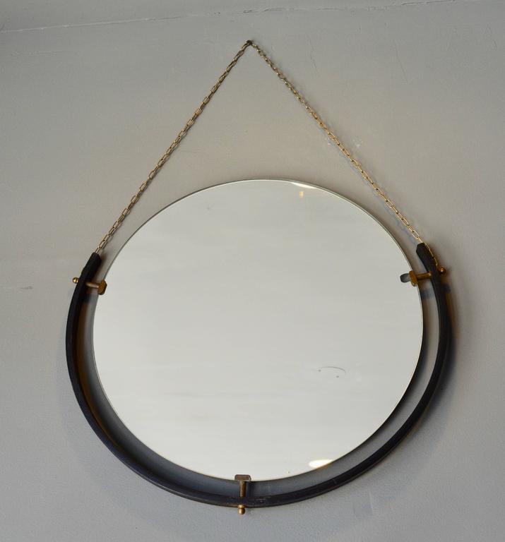 Set of Round Italian Floating Mirrors For Sale at 1stDibs