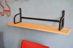 Jacques Adnet Leather and Oak Bookshelf