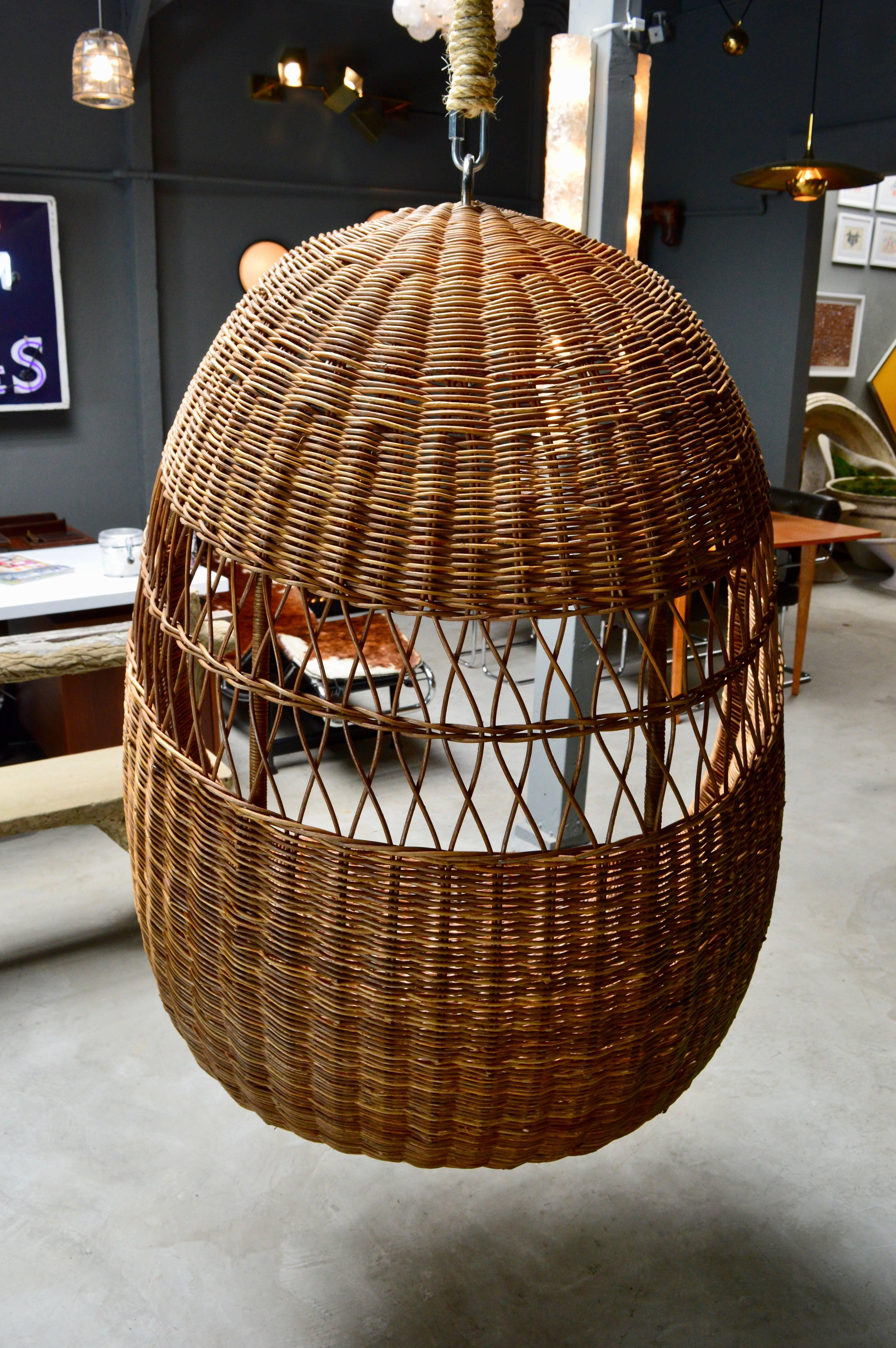 Rattan and Wicker Hanging Chair 1