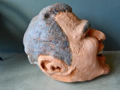 Testa scultorea monumentale di George Bush