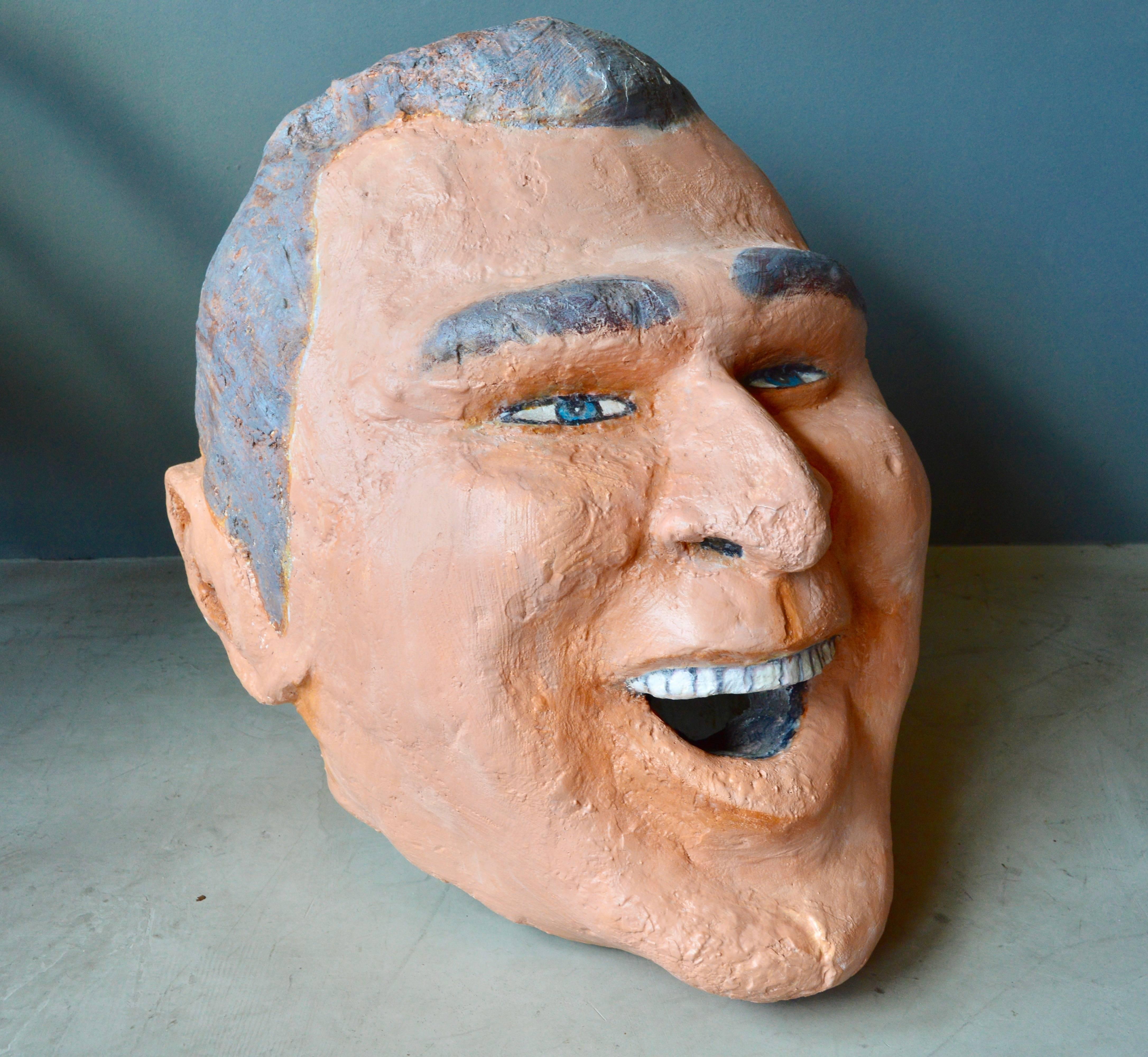 Américain Tête sculpturale monumentale de George Bush en vente