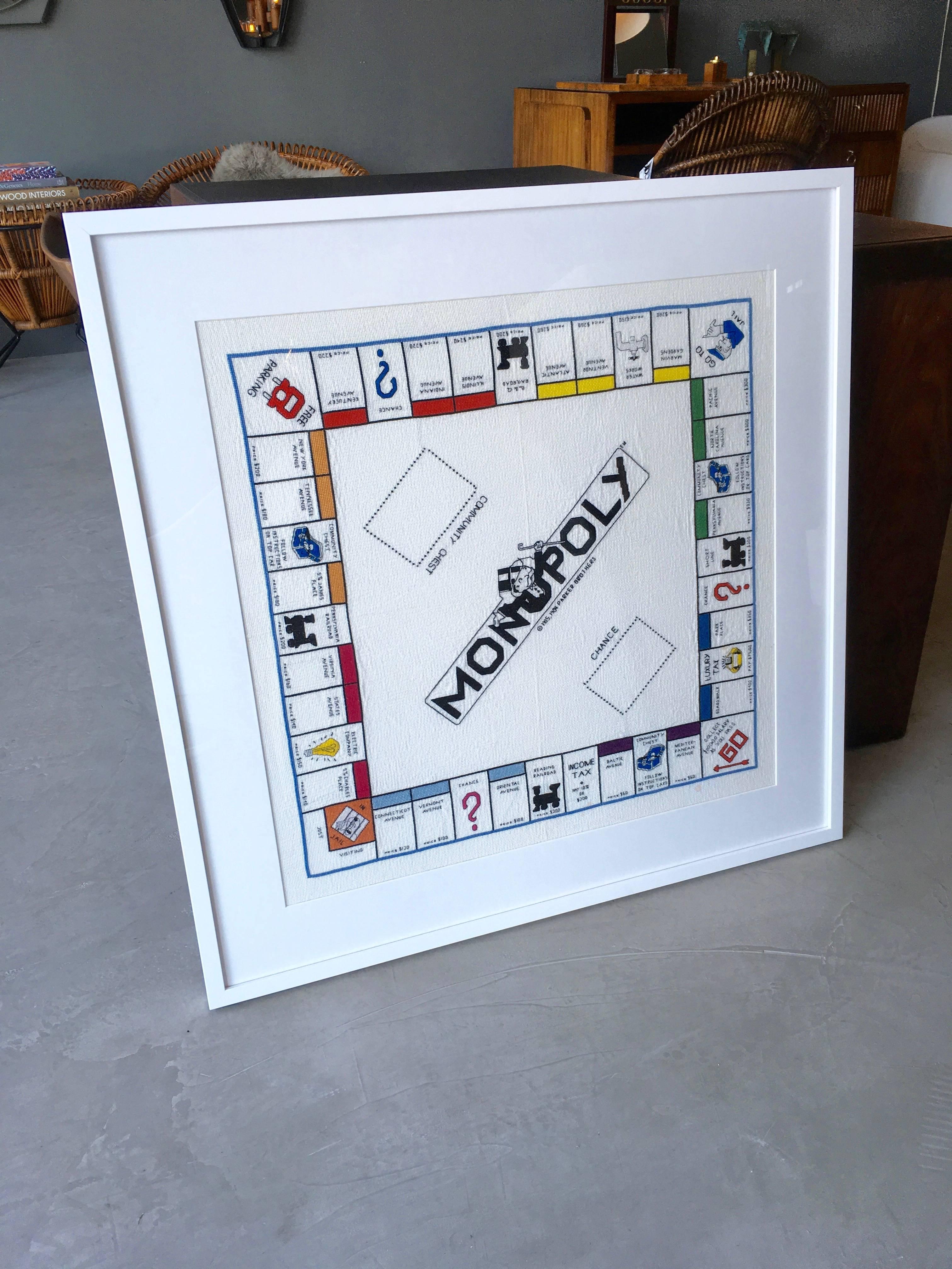 monopoly cross stitch