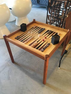 Teak Backgammon Game Table