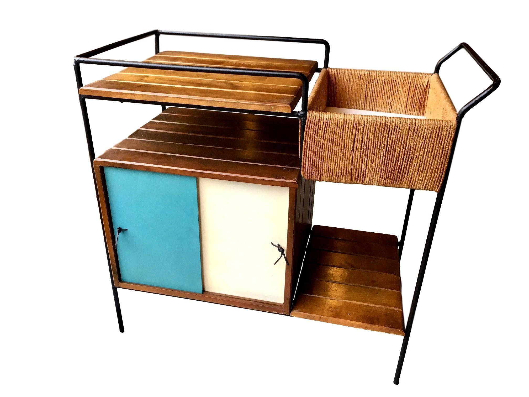 Mid-20th Century Arthur Umanoff Bar Cart