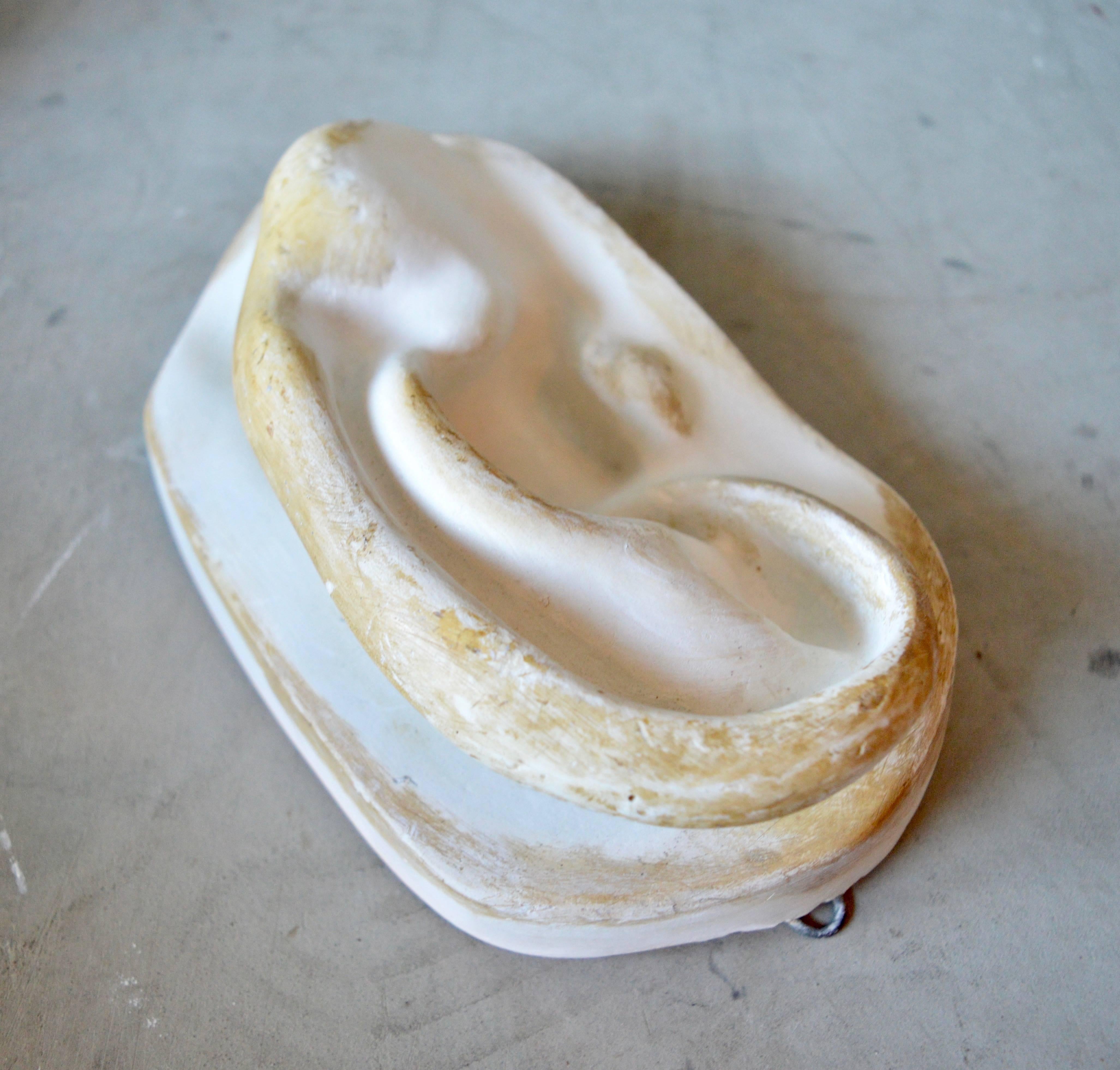 Sculptural Plaster Ear In Excellent Condition In Los Angeles, CA