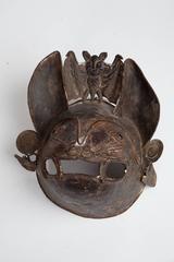 Antique Mexican Copper Ceremonial Dancing Mask