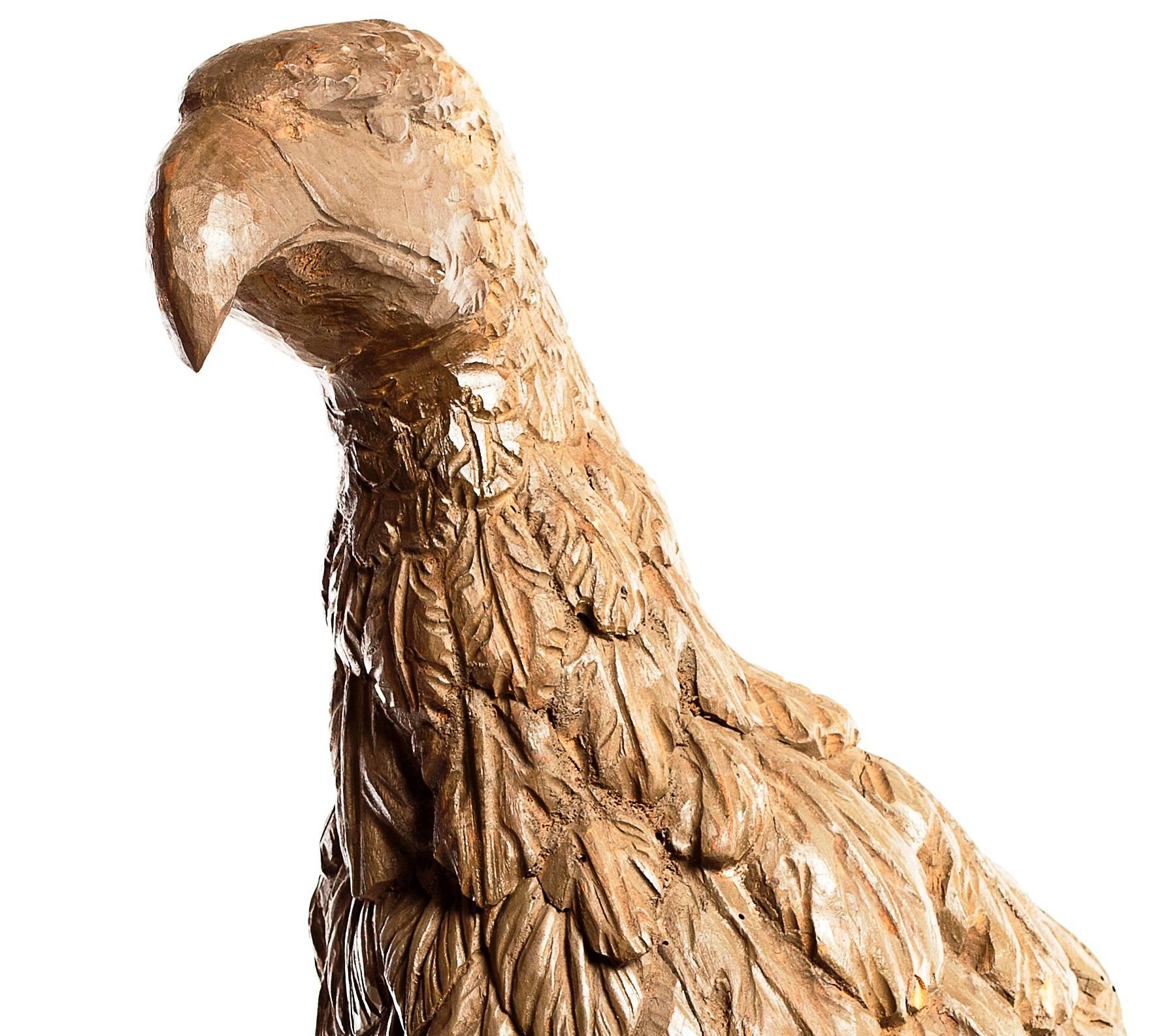 eagle sculpture wood