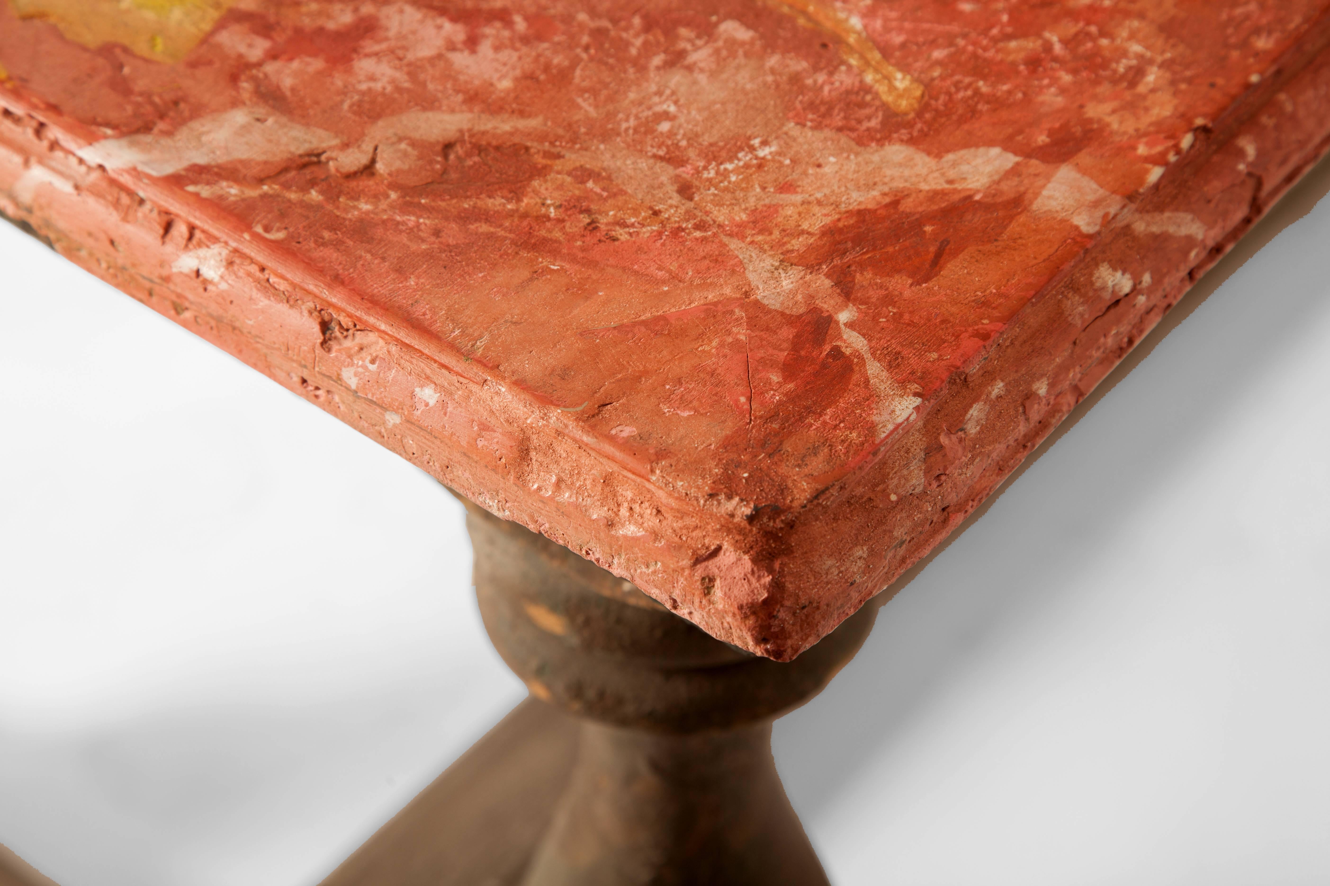 Pair of 18th Century Italian Chalk Tables In Distressed Condition For Sale In Scottsdale, AZ
