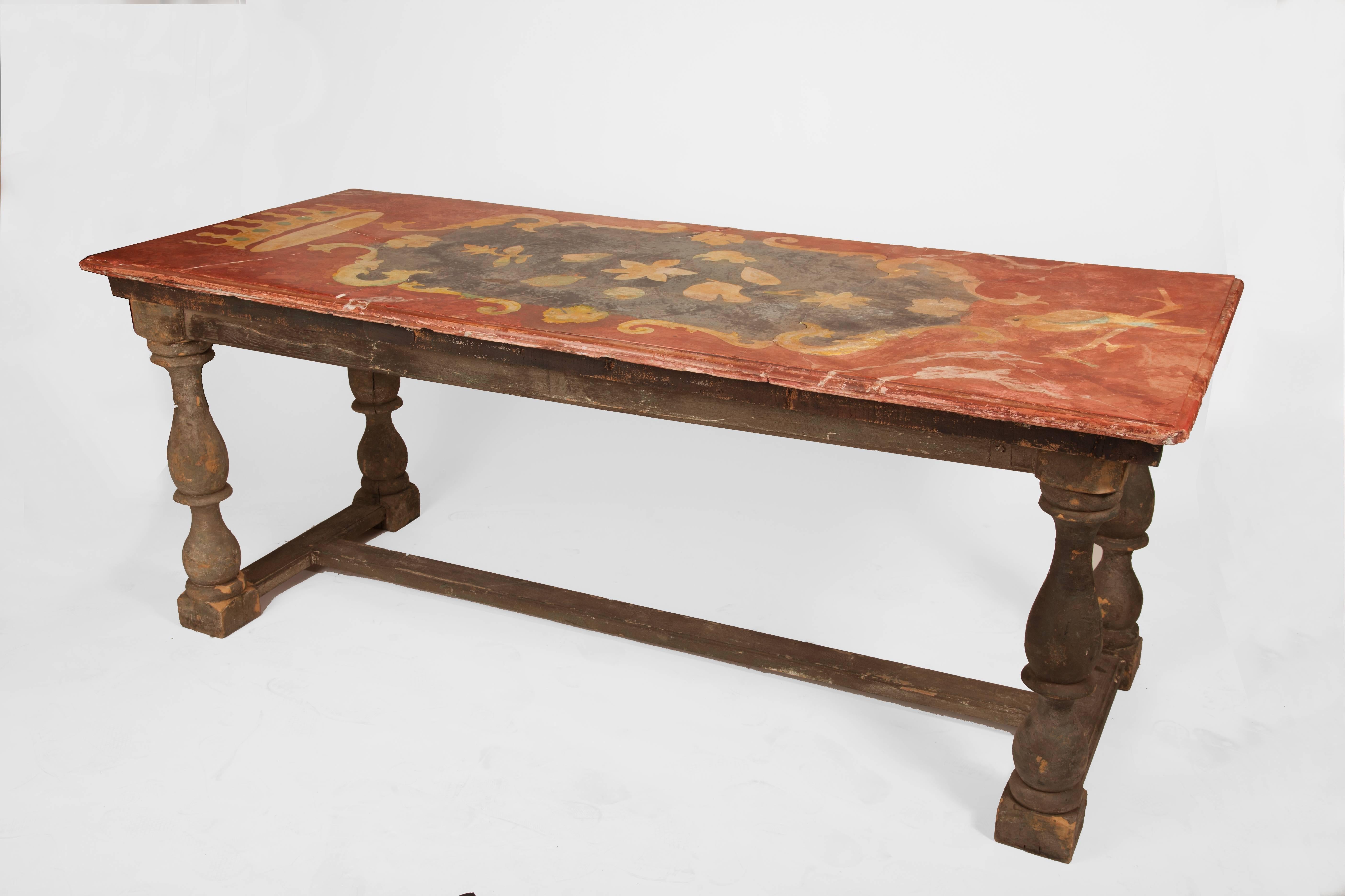 18th Century and Earlier Pair of 18th Century Italian Chalk Tables For Sale