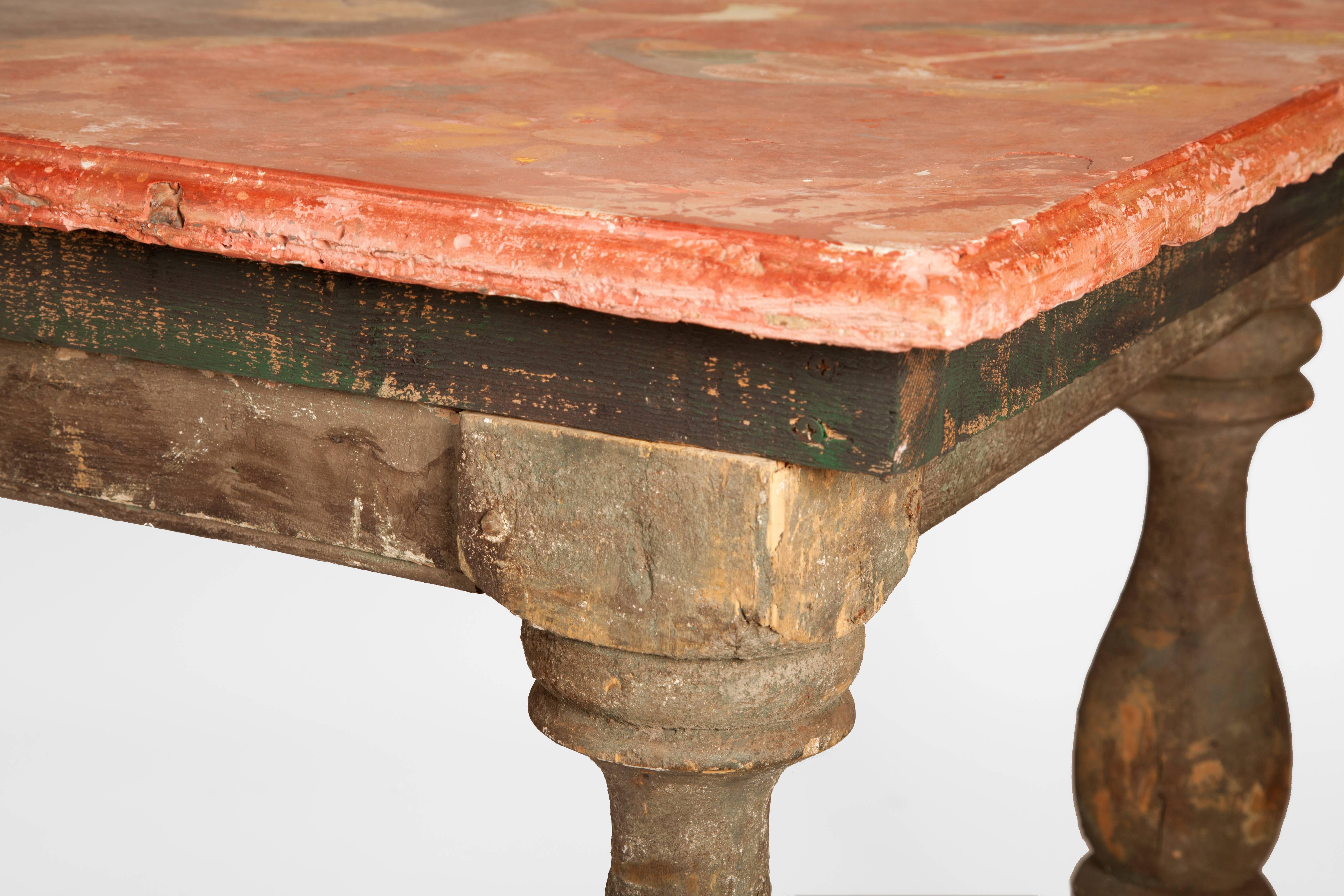 Pair of 18th Century Italian Chalk Tables For Sale 2