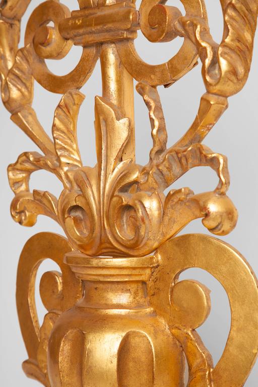 Antique Italian Gilt Three Candelabra For Sale at 1stDibs italian