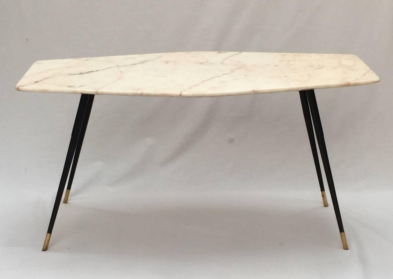 Mid-Century Modern 1950s Italian Marble Coffee Table