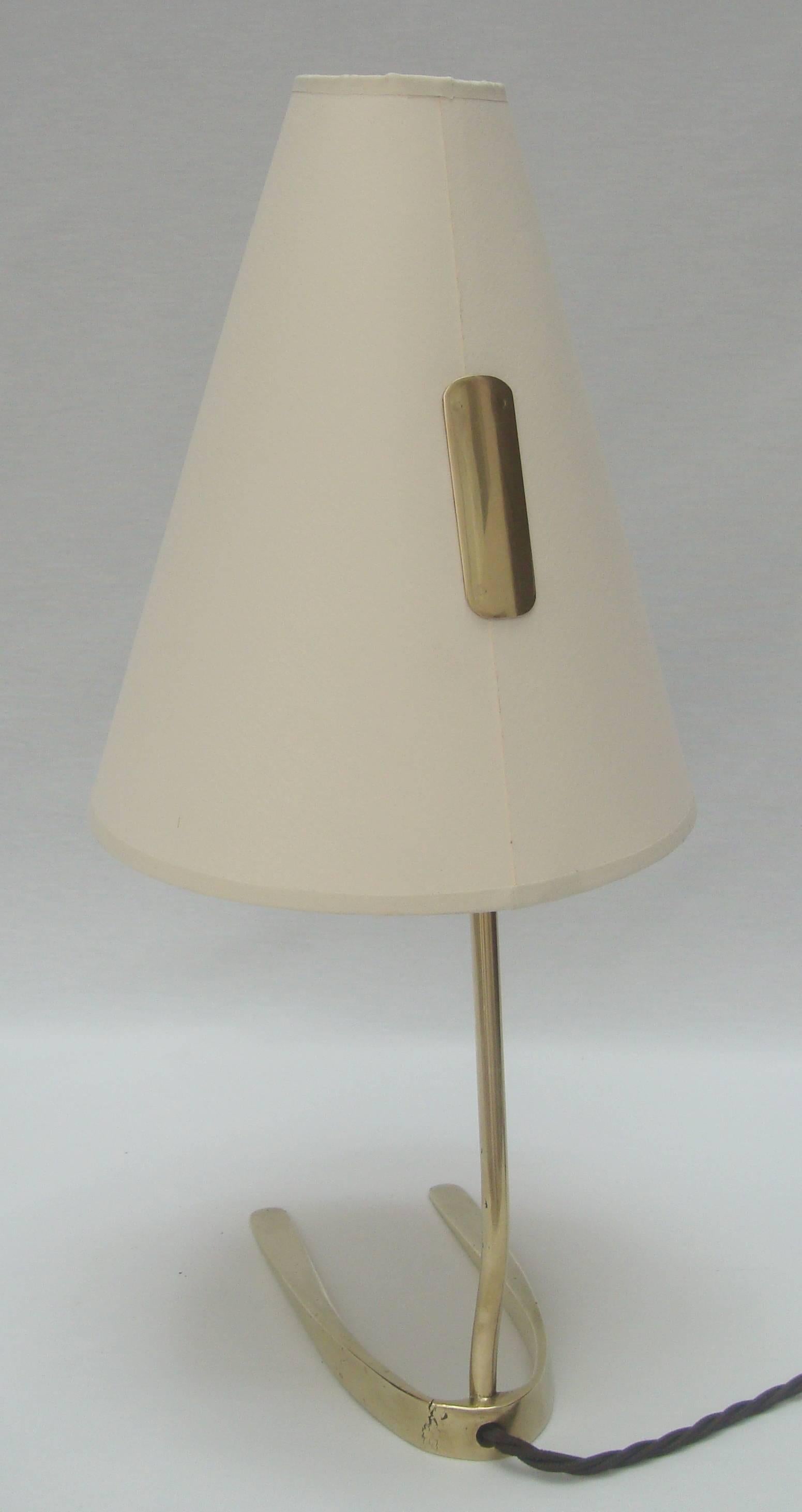 Mid-Century Modern Italian 1950s Brass Desk Lamp For Sale