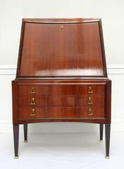 Italian, 1950s Drop Front Cocktail Cabinet
