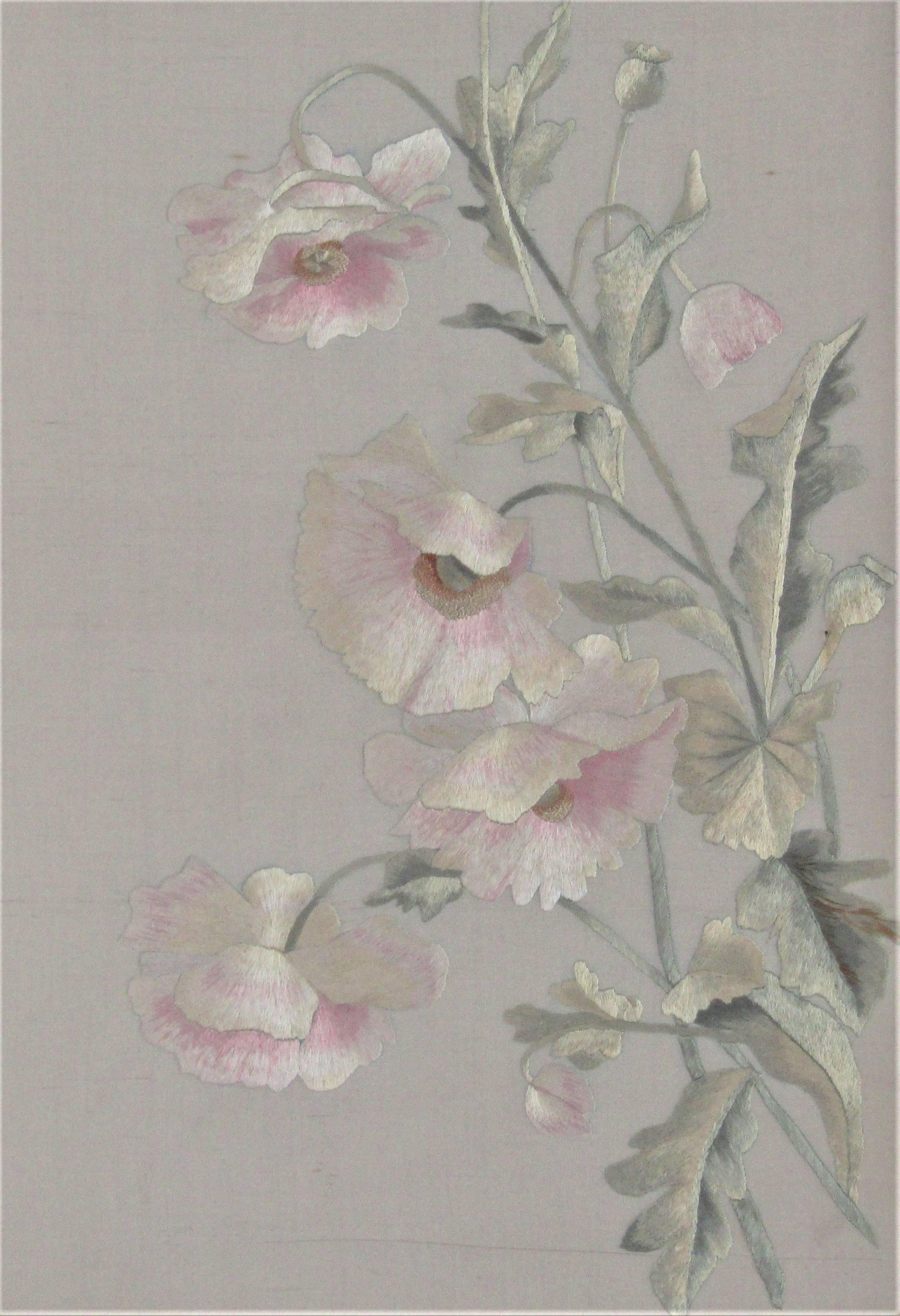 chinese embroidered silk panels