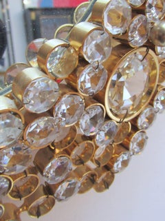 1970s Backlit Palwa Crystal Mirror