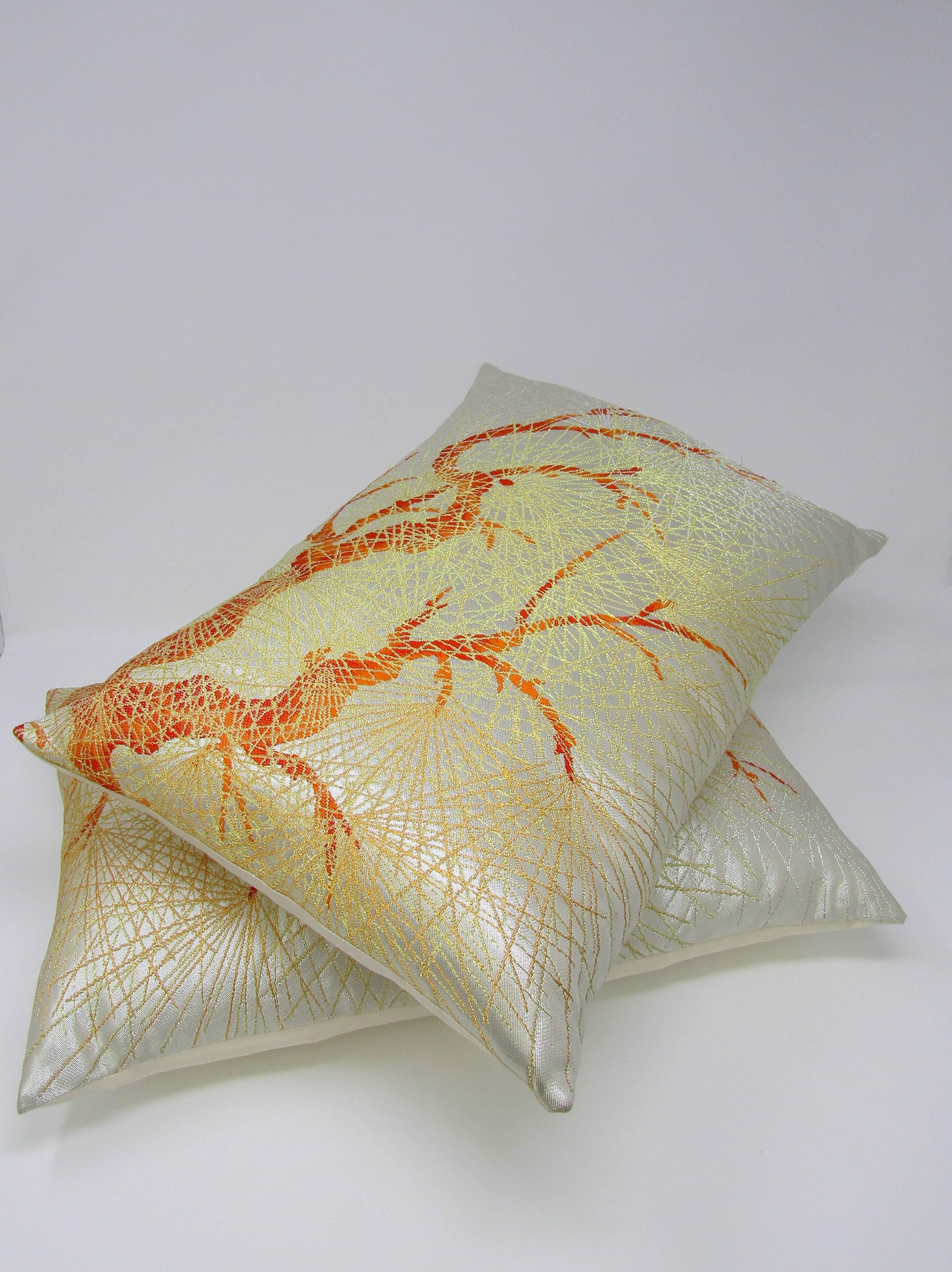 Japanese Pine Tree Obi Pillows