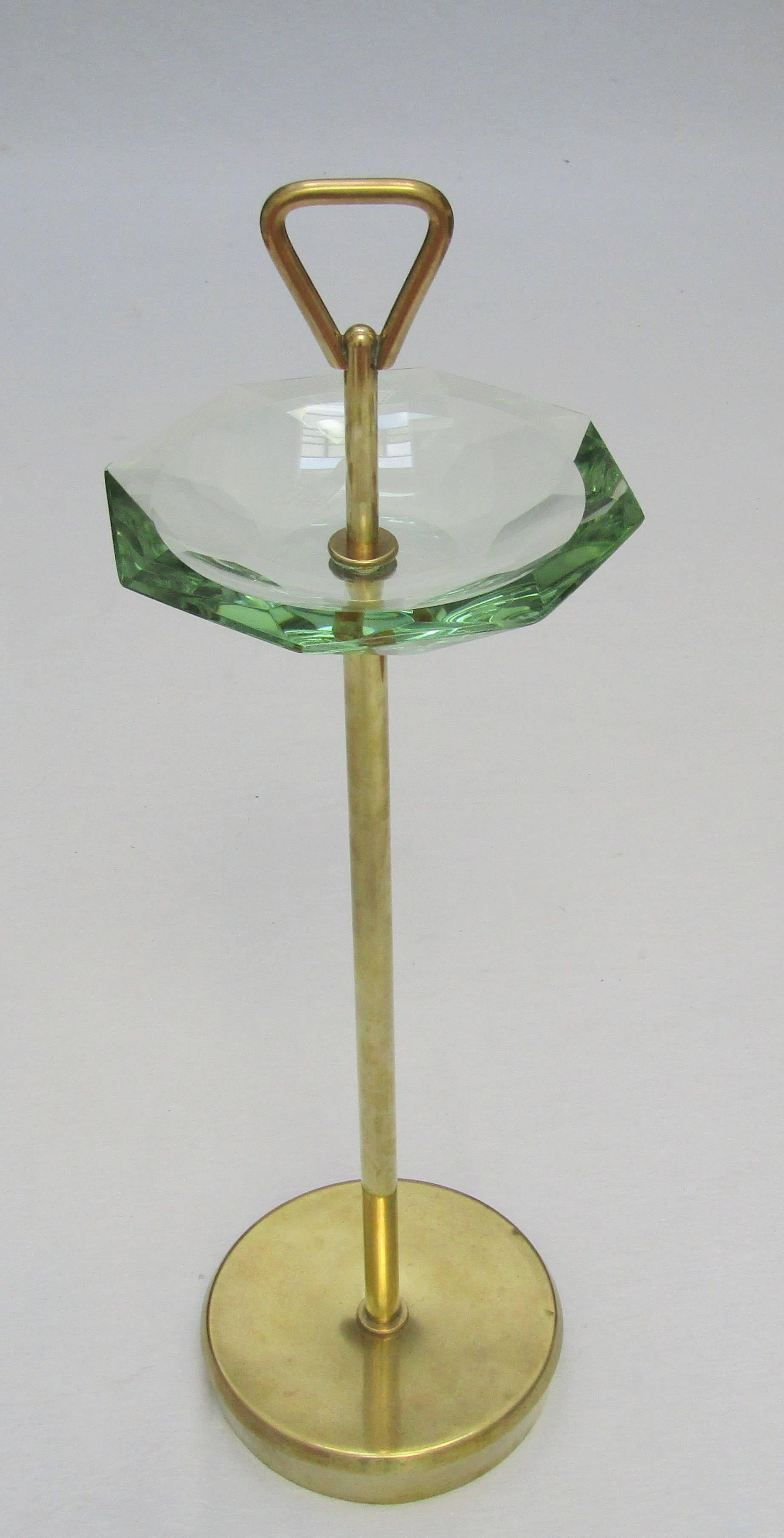 Italian 1950s Ashtray Stand Attributed to Fontana Arte In Excellent Condition In London, GB