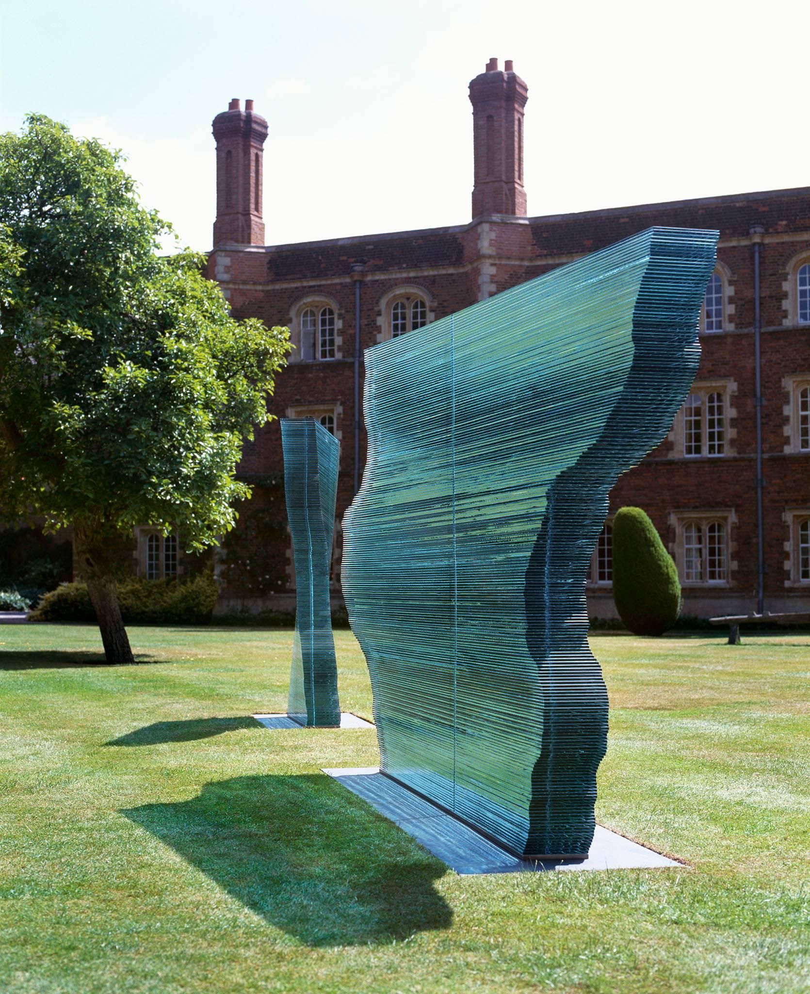 'Whole Apart' Outdoor Two Part Glass Sculpture In Excellent Condition For Sale In London, GB