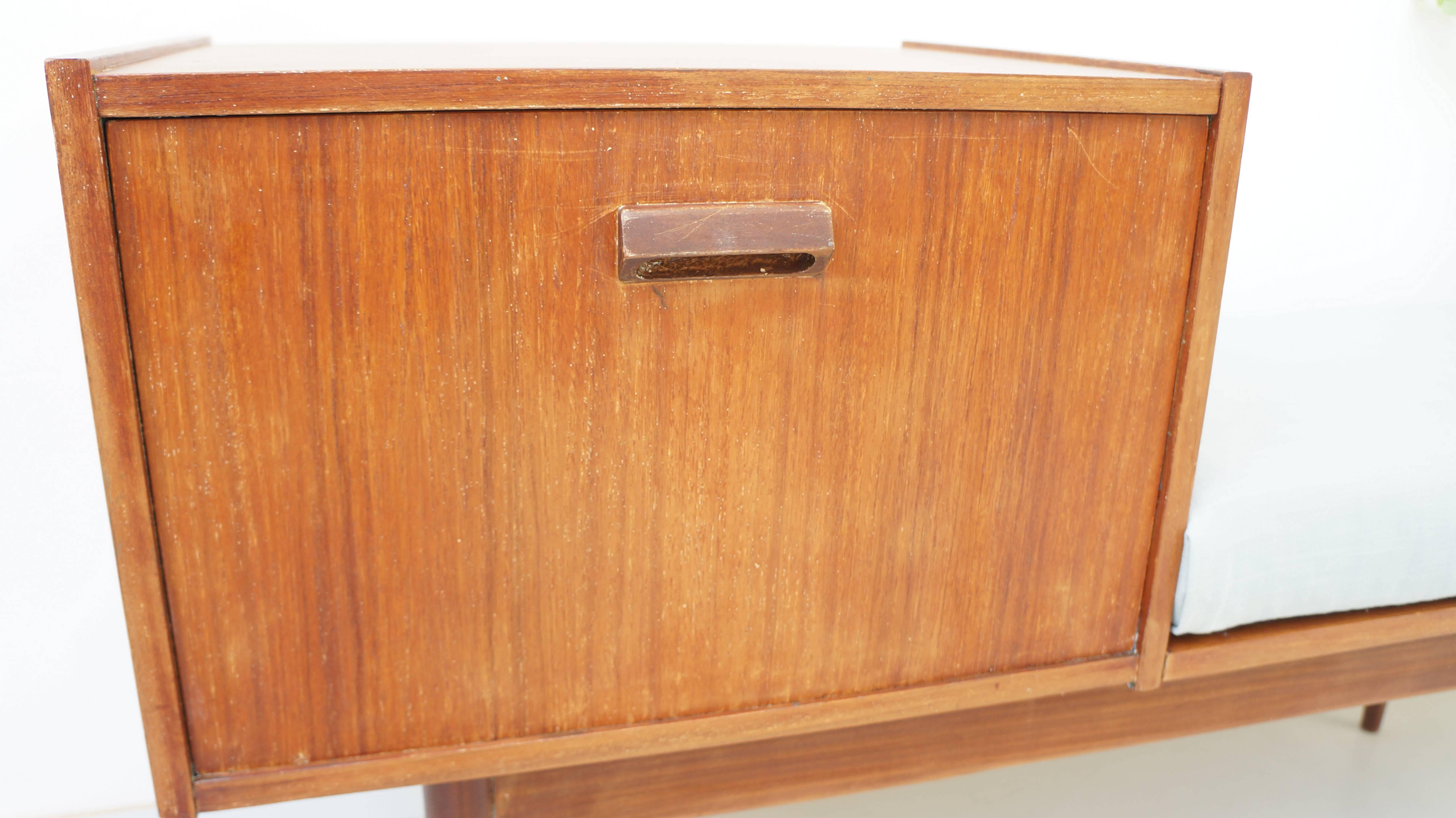European Vintage Mid-Century Telephone Cabinet Bench, 1950s