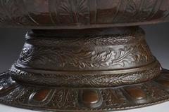 Large French Brass Repousse Wine Cistern, circa 1750