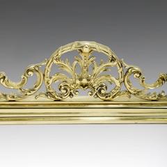 Ornate English Fireplace Fender, Townshend & Co. 19th Century